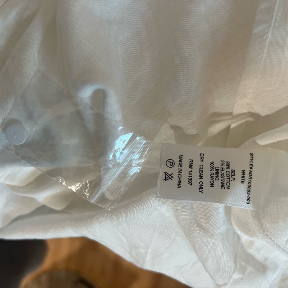 ASTR THE LABEL Ruched Shirtdress WHITE S - Picture 10 of 10